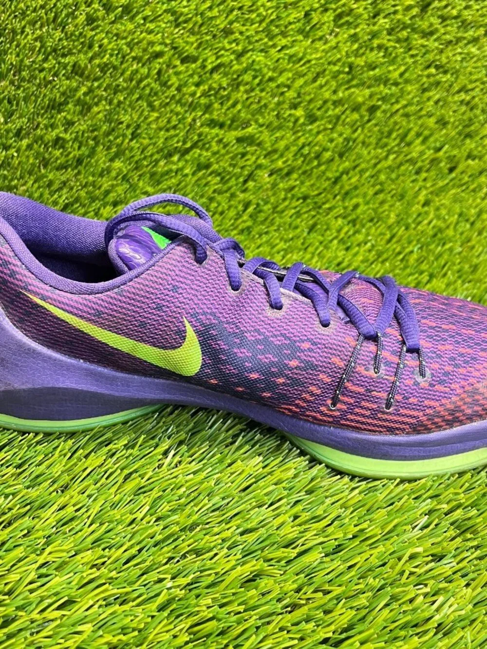 Nike KD 8 Suit Girls Size 6.5Y Purple Green‎ Athletic Basketball Shoes Sneakers